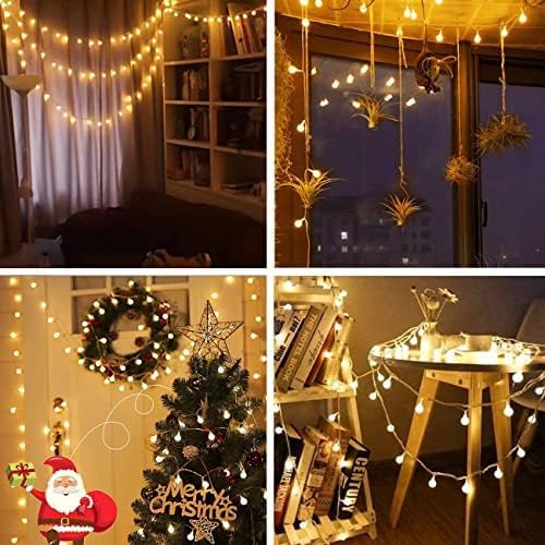 Detalle de Ligarko bolvormig (bolvormig oppervlak) lichtsnoer, 5 m, 40 warmwitte leds