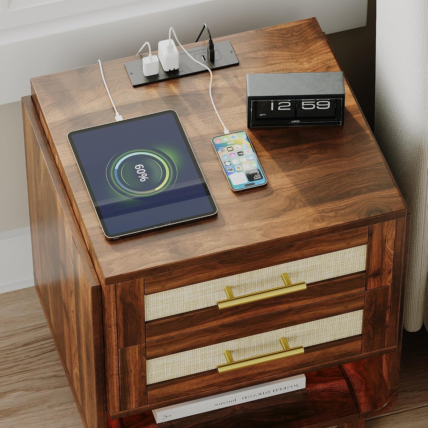 Detalle de Feonase Nightstand, 18-Inch Wide