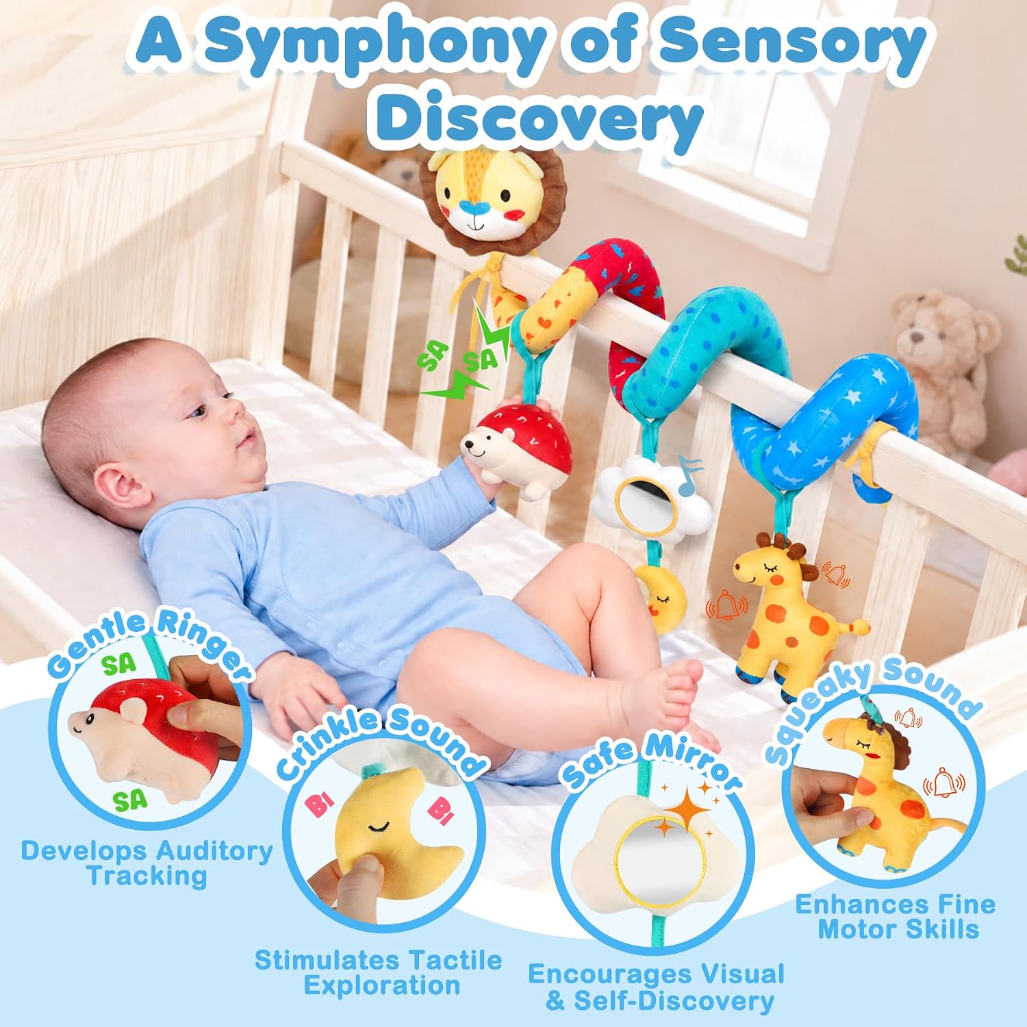 Thumbnail 3 de URMYWO Car Seat Toys for Babies 0-6 Months