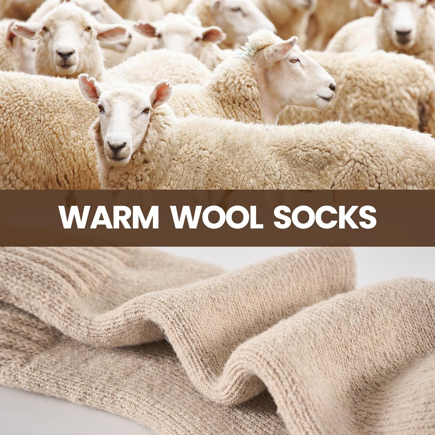 Detalle 2 de Niorasen NSUS25110 Women's Thermal Crew Socks, 3 Pairs, Cushioned