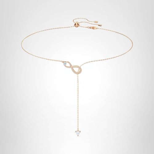 Detalle 1 de Swarovski Collier en Y Infinity Blanc – Placage or rosé, élégance au quotidien