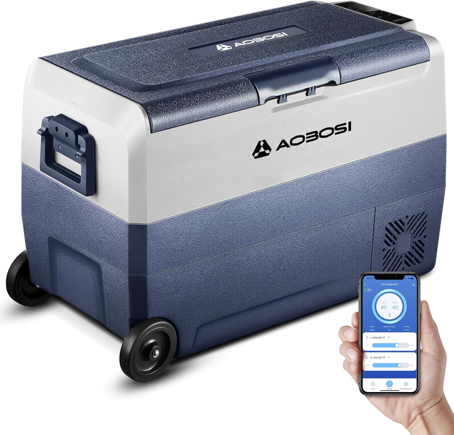 Detalle de AAOBOSI Kompressor Kühlbox 50 L – elektrische Kühlbox