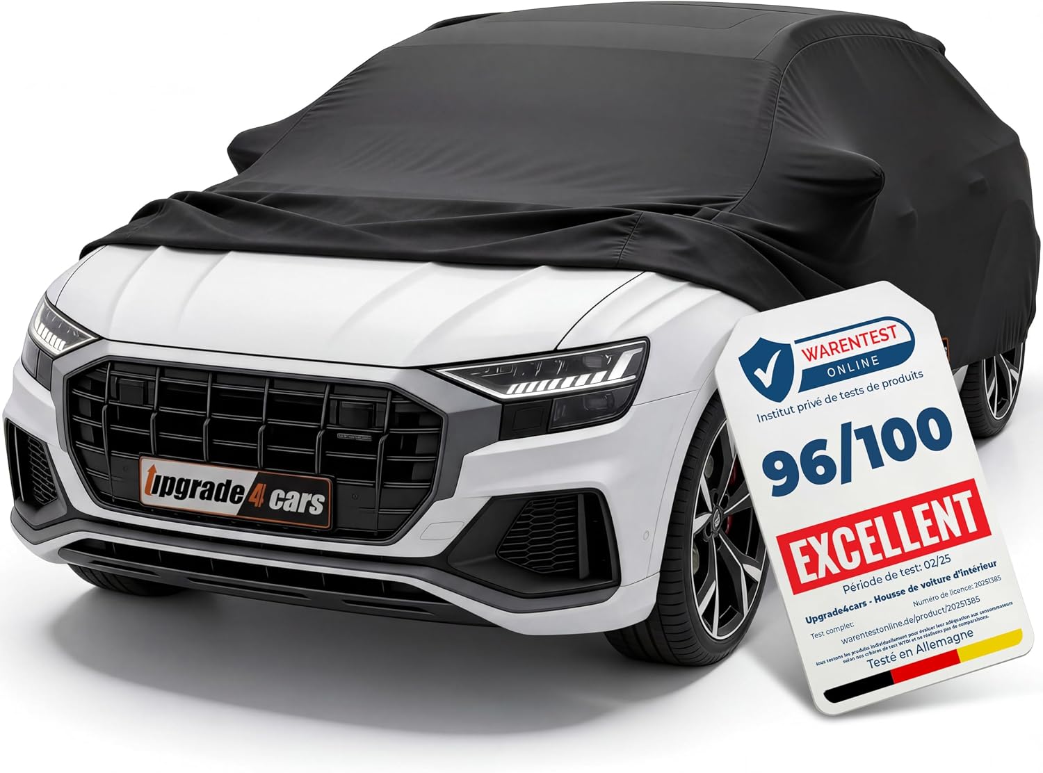 Detalle de Upgrade4cars Housse Voiture Intérieur Elastique – Taille SUV L (480-525 cm)