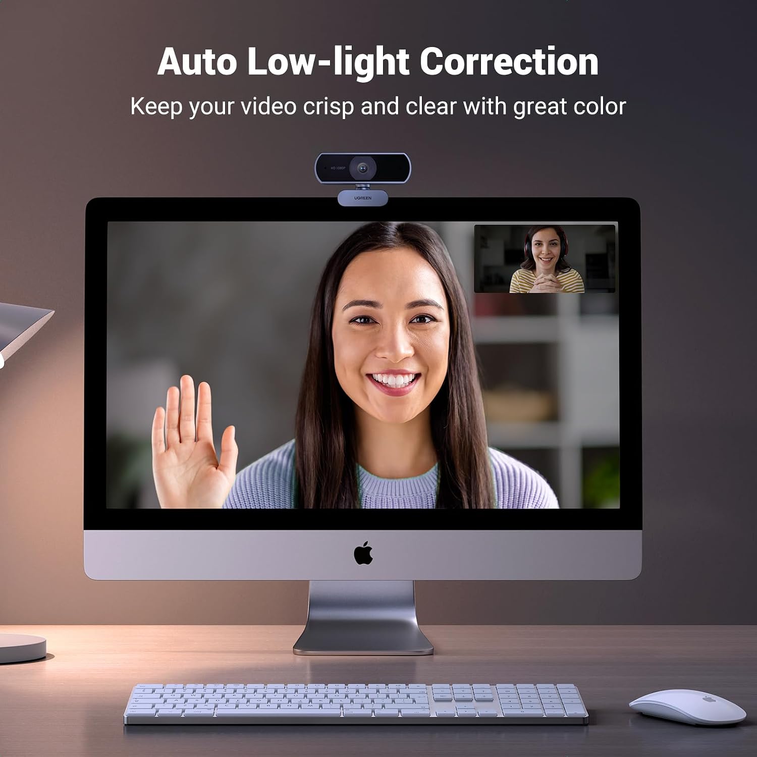 Detalle de UGREEN Webcam for PC 1080p webcam