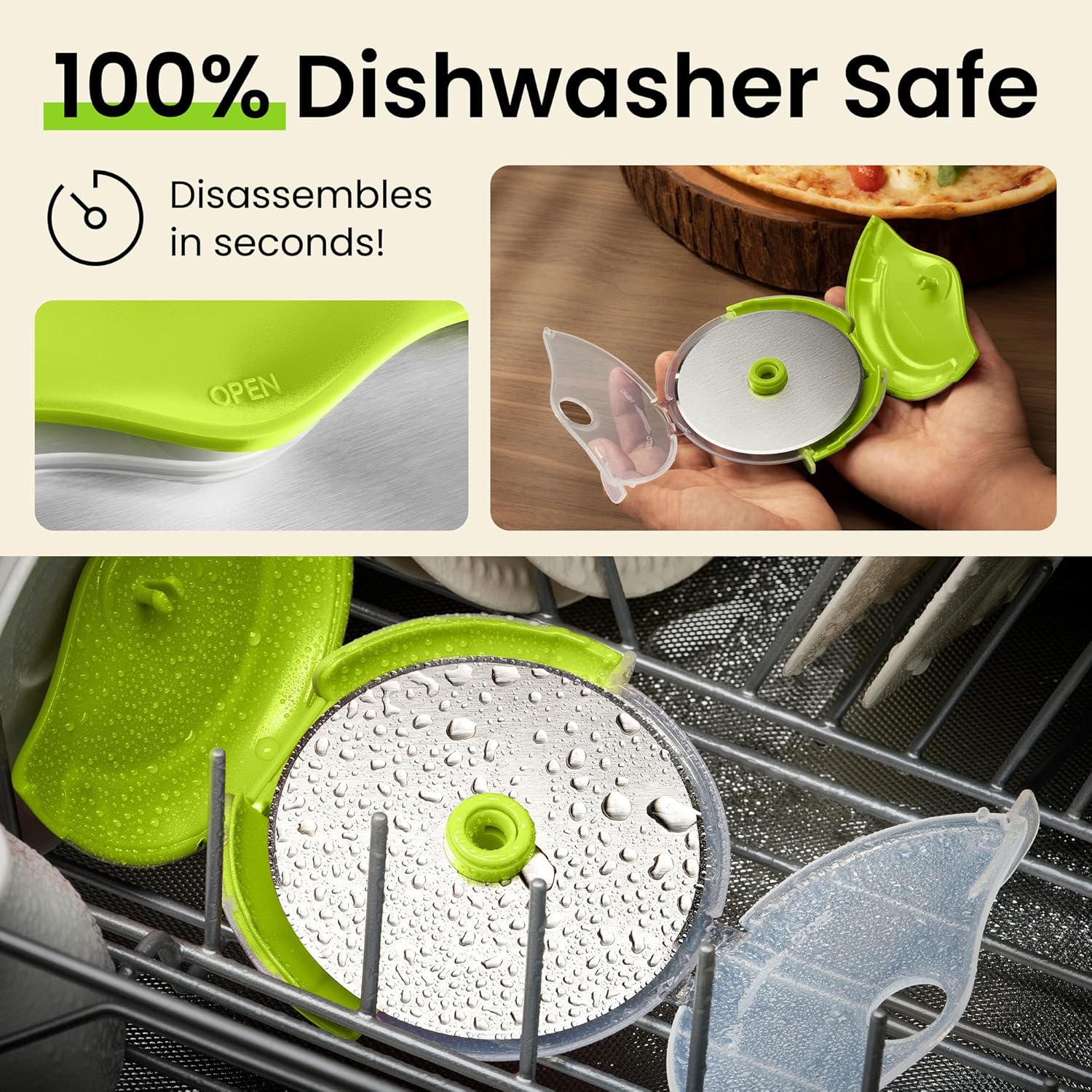 Thumbnail 4 de KITCHY Pizza Cutter Wheel pizza cutter 🍕
