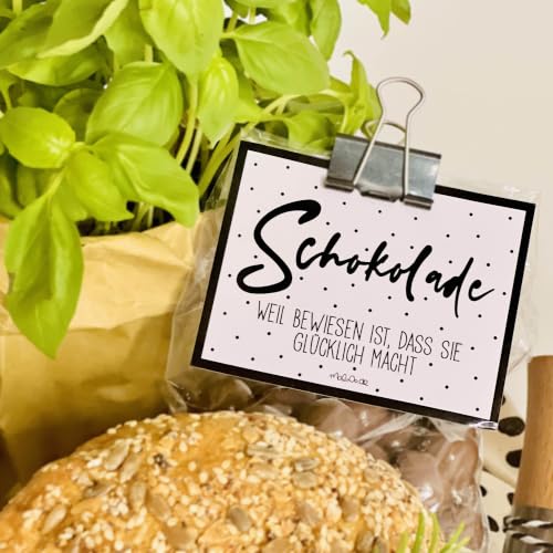 Thumbnail 4 de maloOo Geschenke Brot, Salz, Wein & Schokolade – Einzugsetiketten, 4er-Set