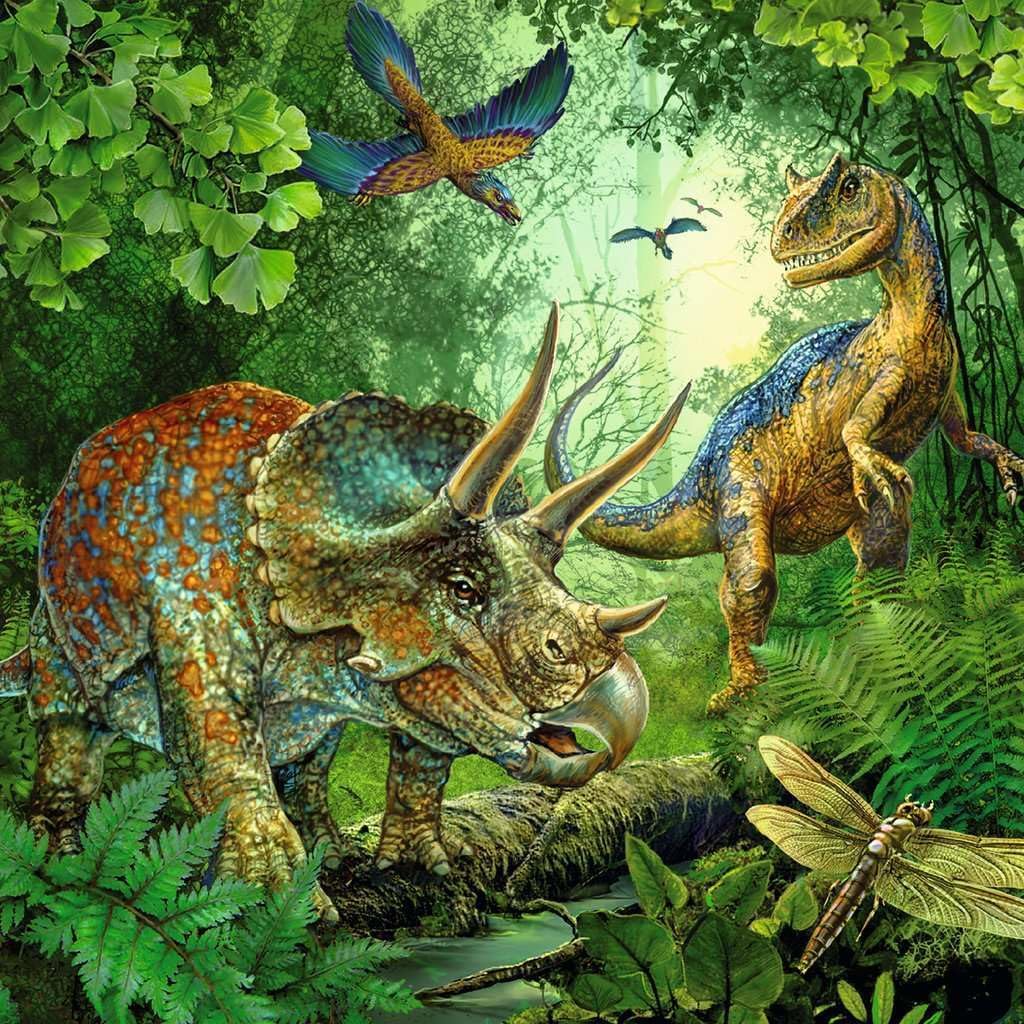 Thumbnail 3 de Ravensburger Puzzle 3x49 “Dinosauri” per bambini (dai 5 anni), 18x18 cm