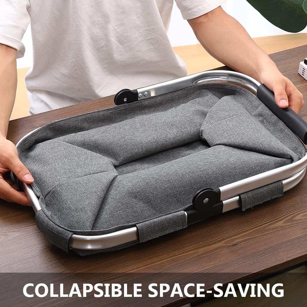 Thumbnail 2 de Diurwur 30L Faltbarer Einkaufskorb mit Aluminiumgriff – Groß, robust und platzsparend