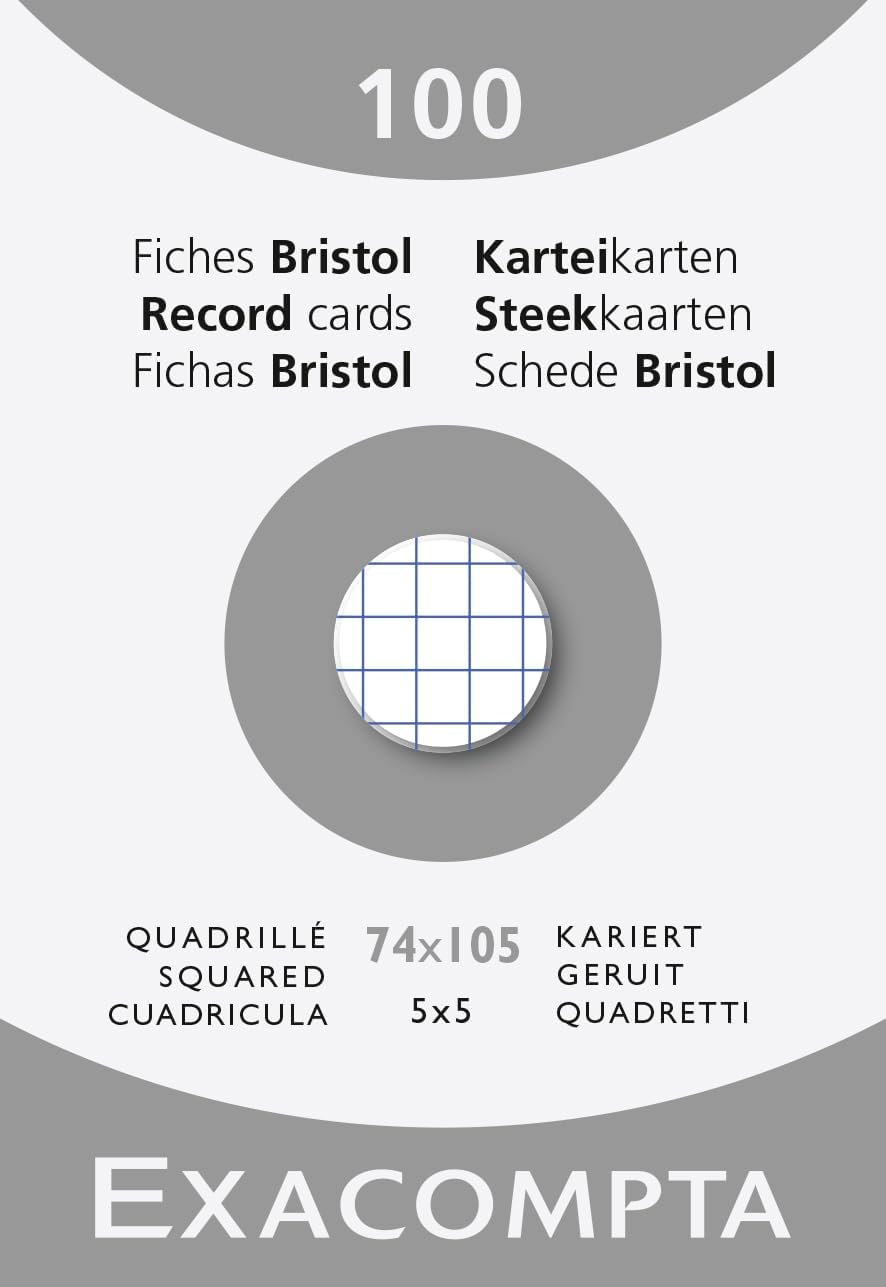 Thumbnail 6 de Exacompta Rif. 13308E: Cartone da 10 custodie per spine Bristol, 148 × 210 mm, bianco