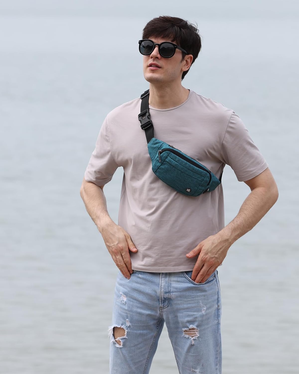 Thumbnail 6 de Waterfly Bumbags Waist Fanny Pack – Adjustable Belt, Multi‑Compartment Sport Bag