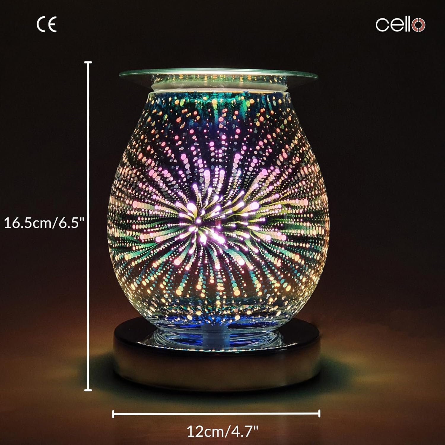 Thumbnail 1 de Cello Pop 3D Touch Electric Melt Burner (Electric Diffuser) for Wax Melts & Essential Oils