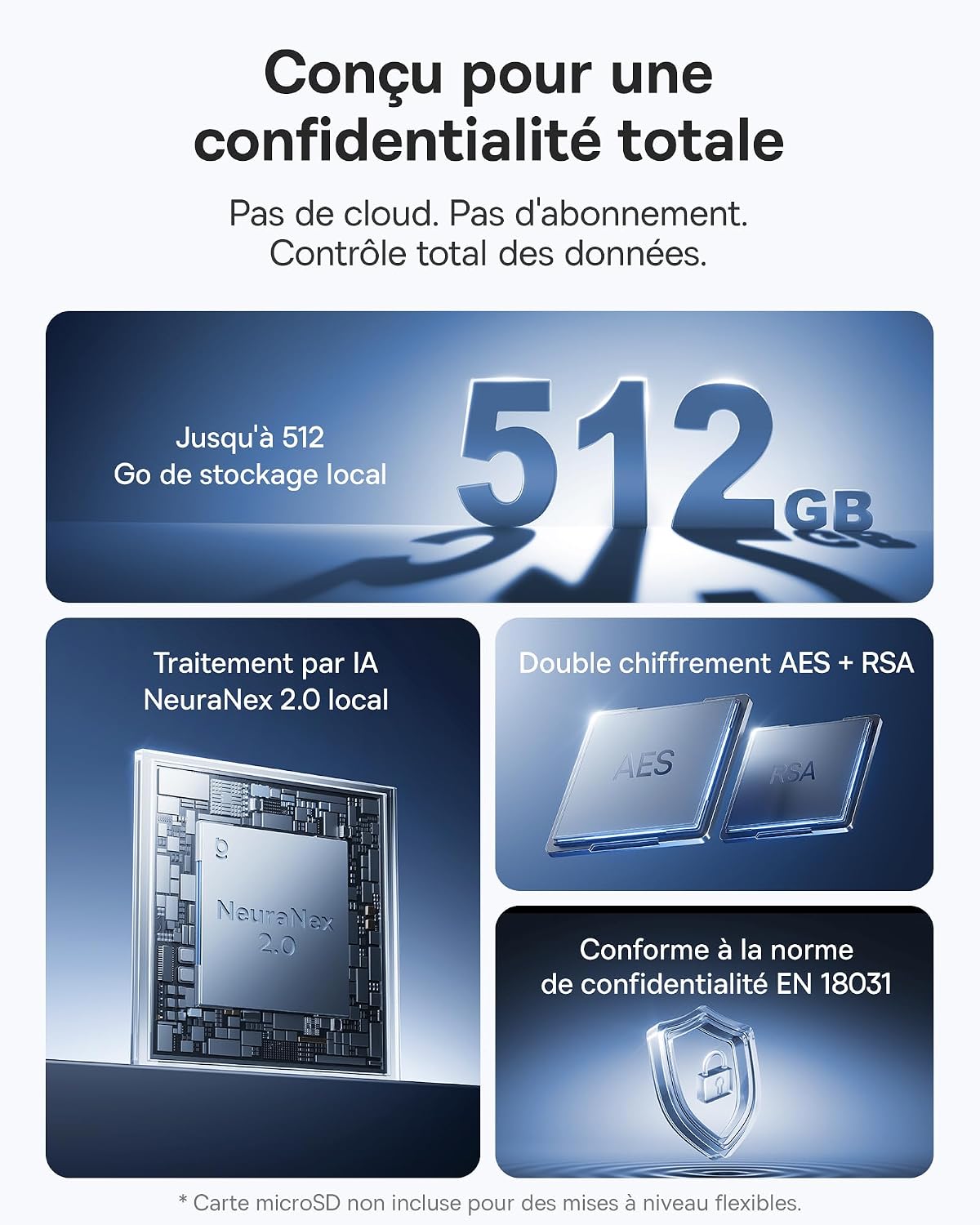 Thumbnail 6 de Baseus X1 Pro Caméra de Surveillance Extérieure
