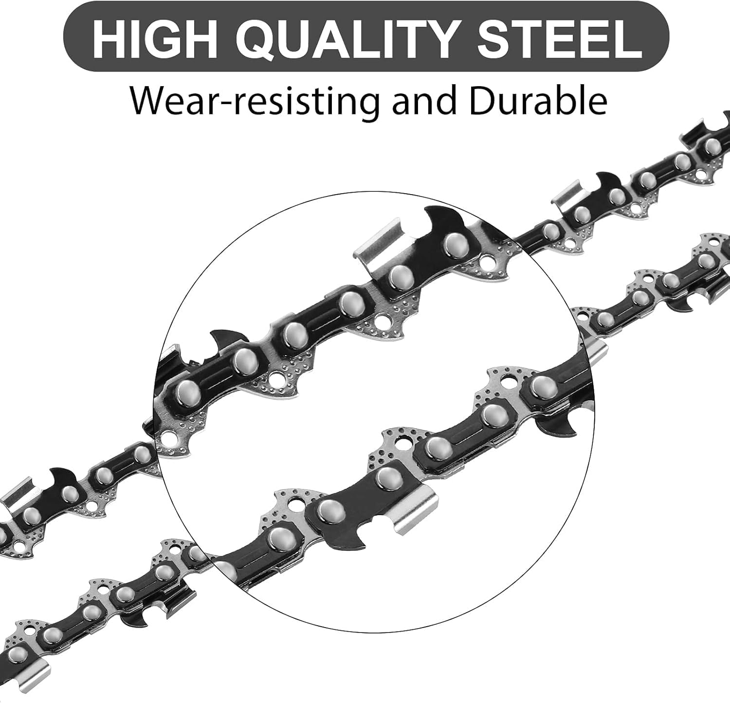 Detalle de Loggers Art Gens 5-030-043-28 2Pack 5-Inch Semi-Chisel Chainsaw Chains