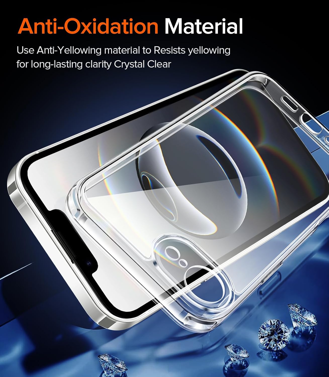 Thumbnail 6 de ivoler Clear Case for iPhone 17e/16e 6.1" — Crystal Clear, Military-Grade Protection with 2 Screen Protectors