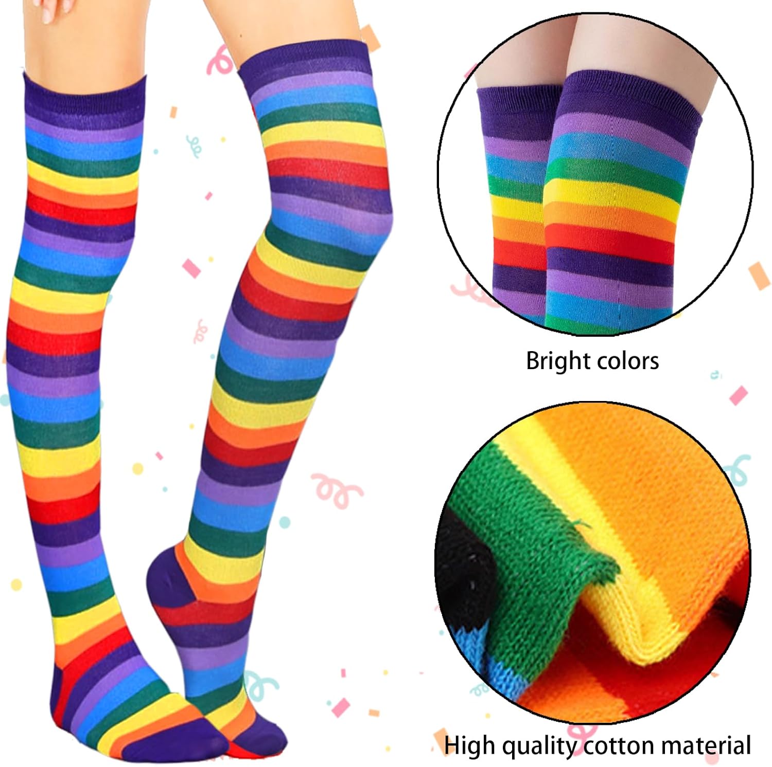 Detalle 2 de CWENDANER Regenbogen High Overknee 53 cm
