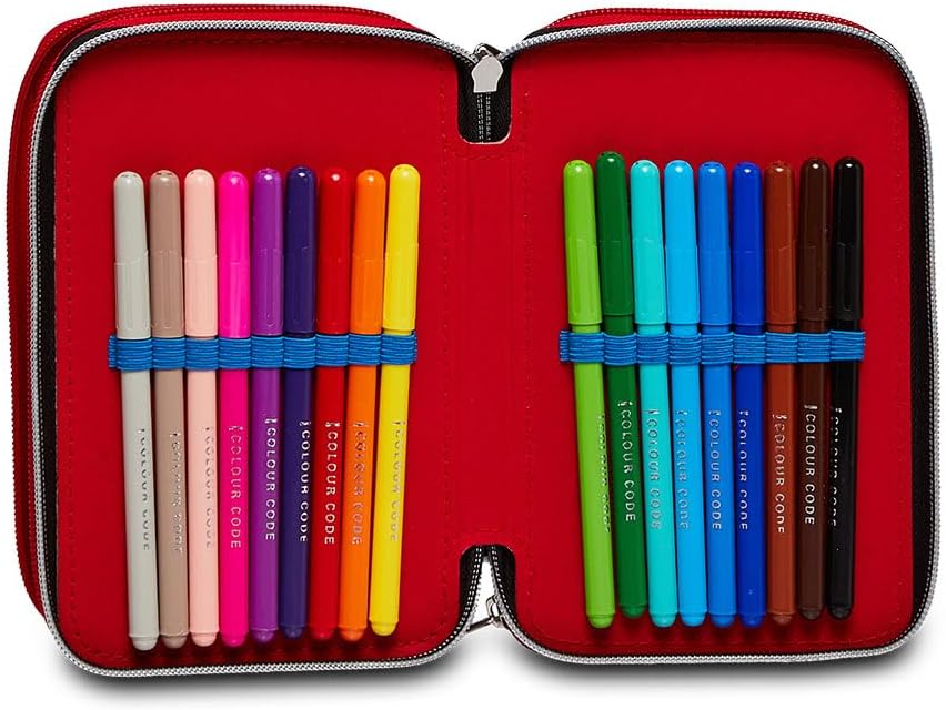 Detalle 2 de Seven Trousse 3 Zip Spider-Man The Greatest Heroe – Multicolore, avec crayons et feutres