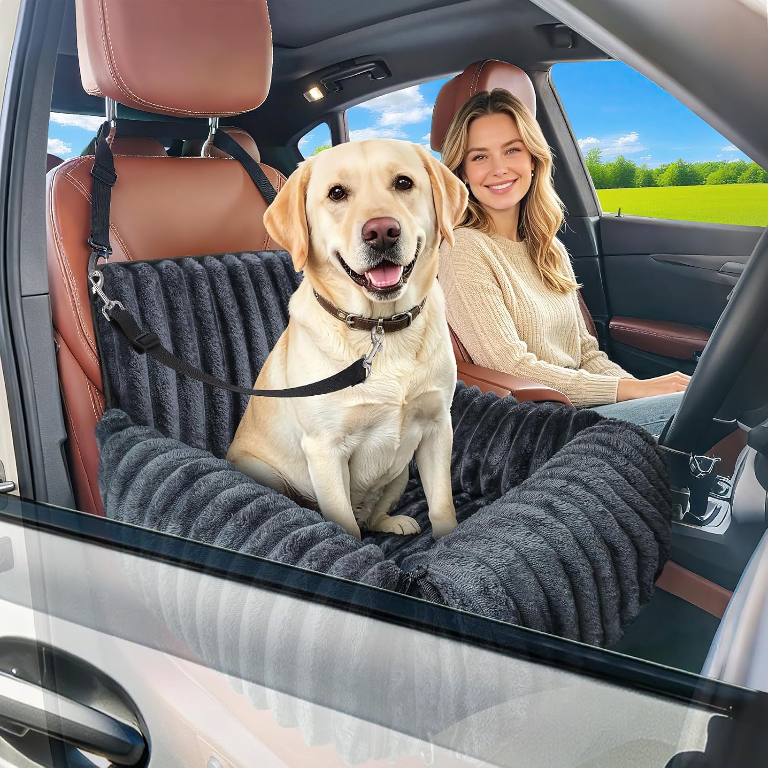 Detalle de MIXJOY Dog Car Seat 20 cm booster for small dogs