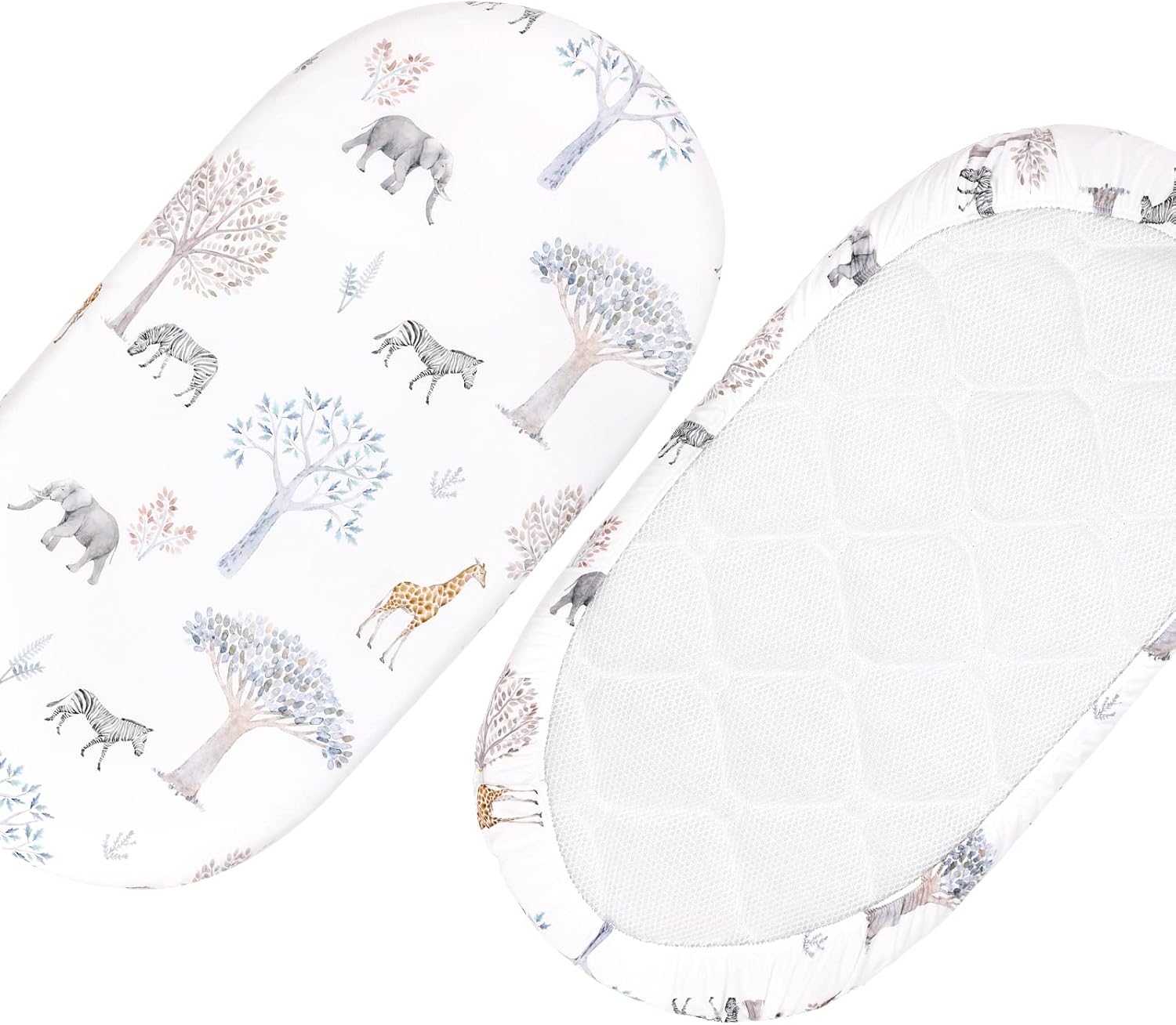 Thumbnail 4 de GLLQUEN BABY Moses Basket Fitted Sheets 2-pack