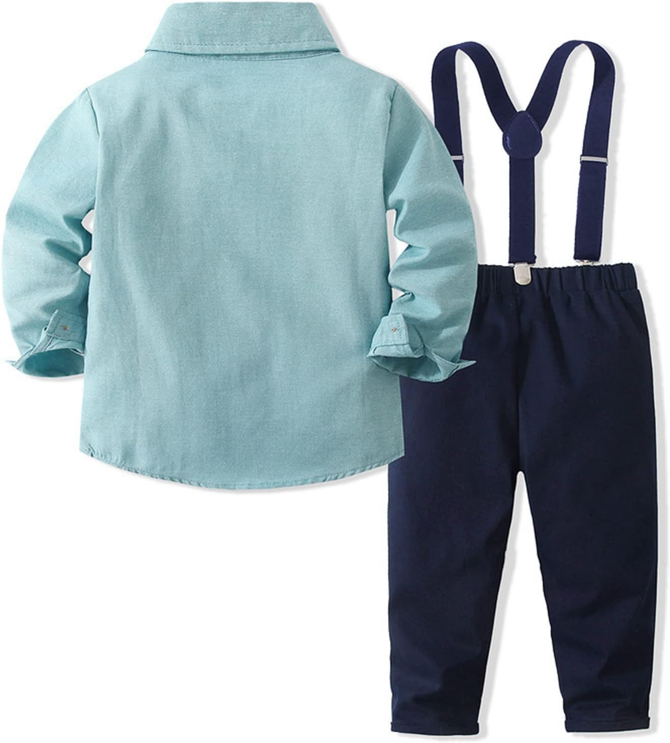 Thumbnail 2 de Baby Jungen Anzug-Set Volunboy mit abnehmbarer Fliege und Hosenträgerhose (Langarmhemd)
