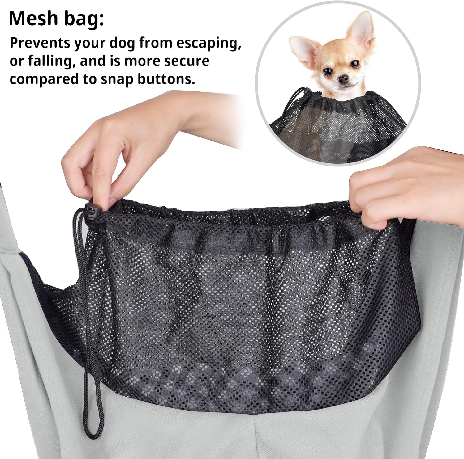 Detalle 1 de CUBY Puppy Carrier 13 lb mesh sling