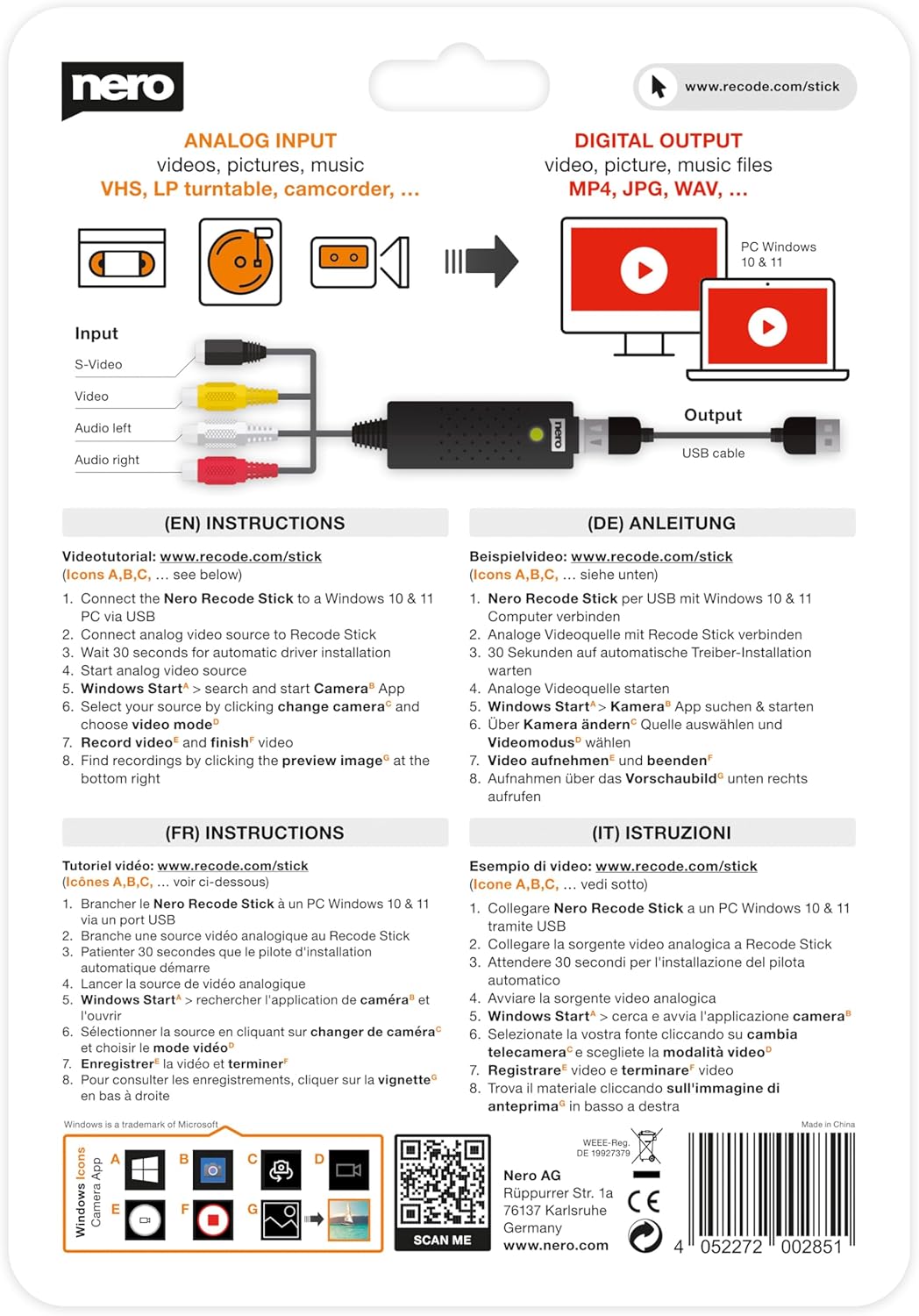 Thumbnail 3 de Nero Video cassette rescue S‑VHS, Hi8 🎞
