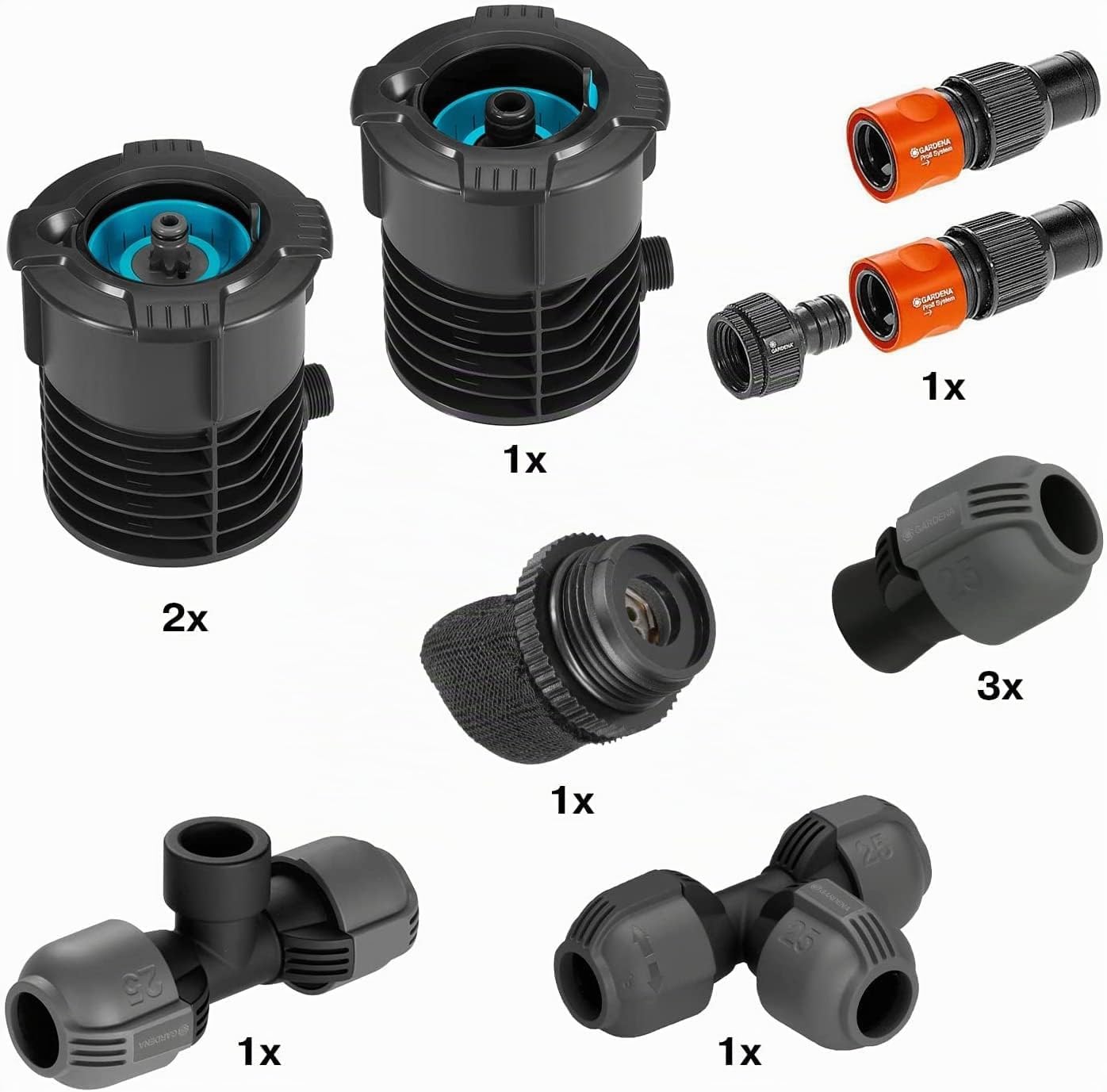 Thumbnail 6 de Gardena Sprinklersystem Pipeline Start-Set 08270-20 (unterirdische Montage) – Komplettset für den Einstieg