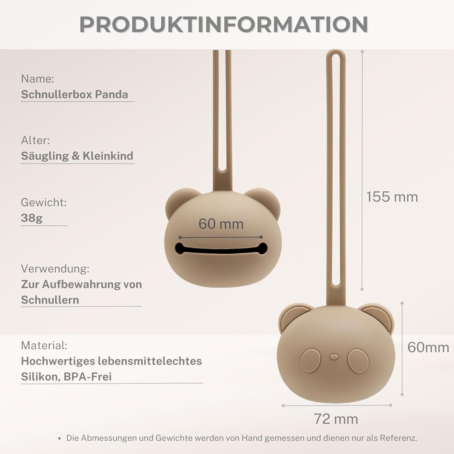 Thumbnail 1 de CAJA Schnullerbox 2er Set Panda 2–3 Stück