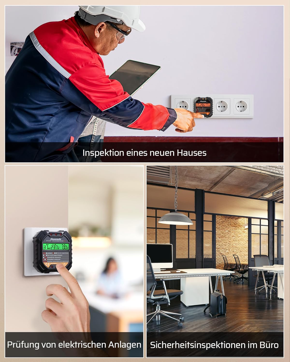 Thumbnail 4 de DEWENWILS Steckdosentester 48–250 V