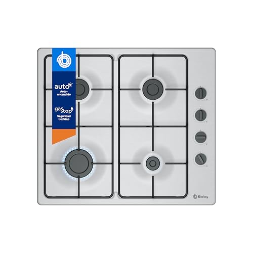 Detalle de Balay 3ETX464BB – Placa de gas de 4 fuegos con Autoencendido y GasStop