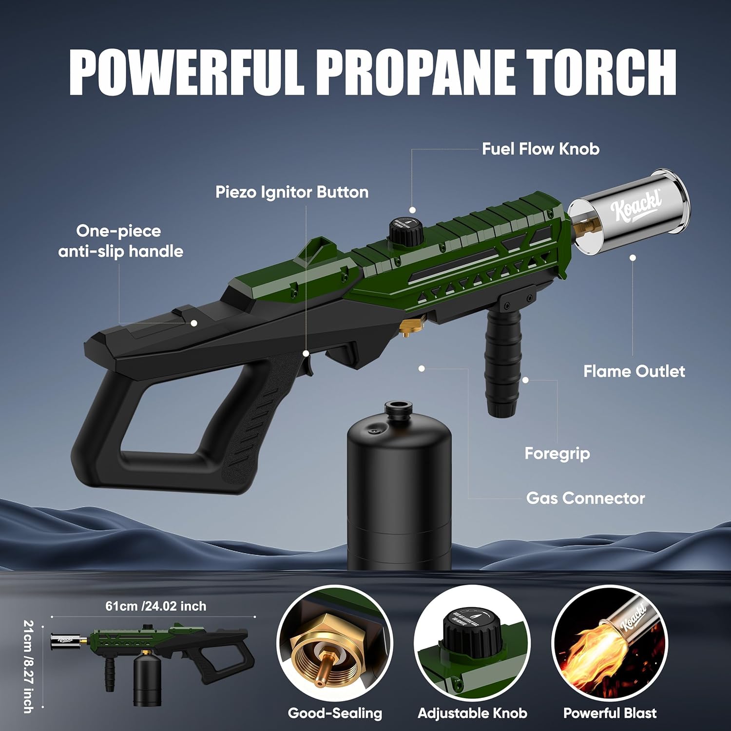 Thumbnail 1 de KOACKL Propane Torch Gun Adjustable Flame