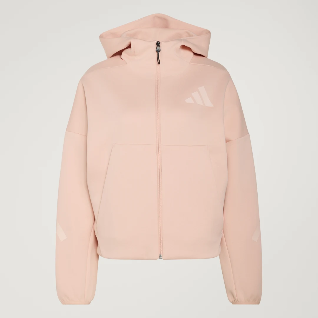 Detalle 2 de Chaqueta con capucha adidas Z.N.E. en rosa
