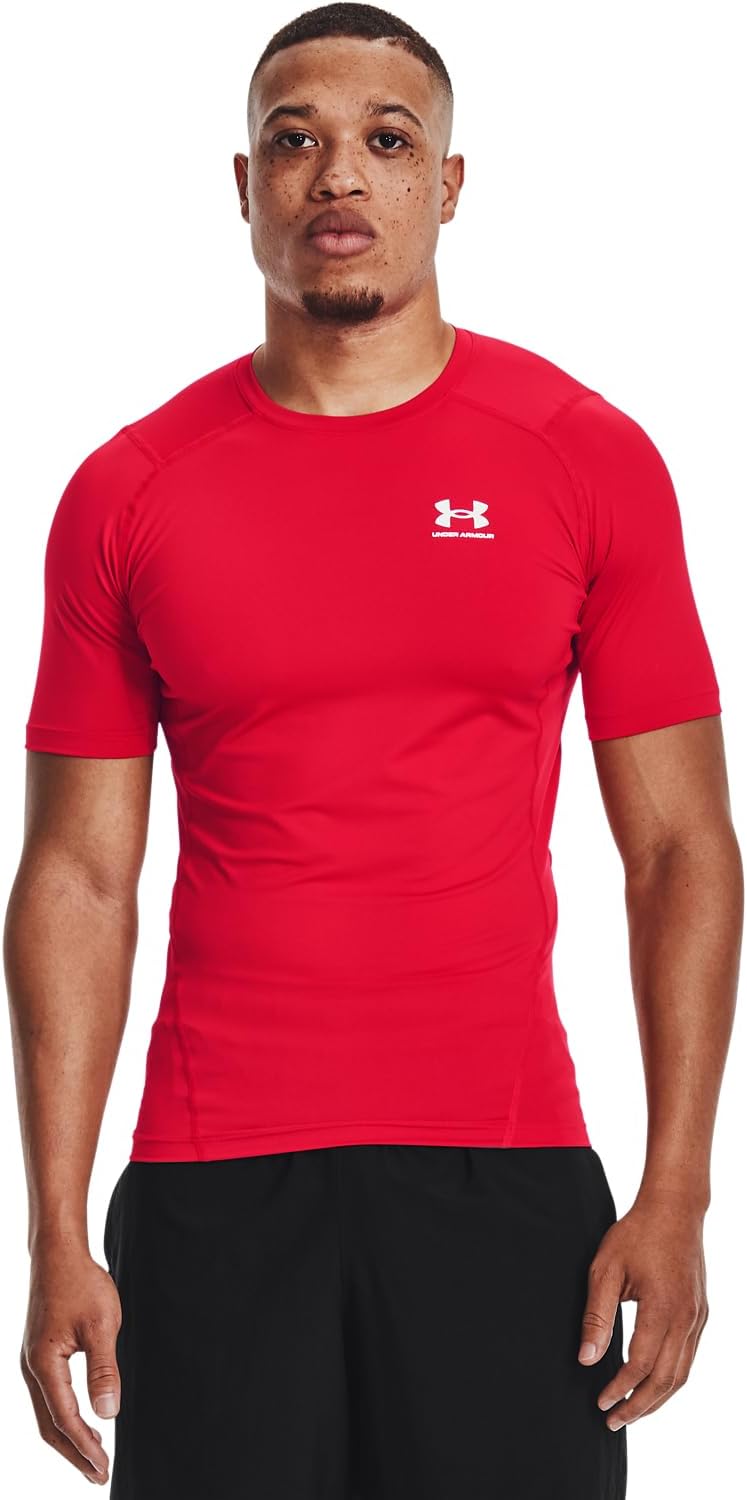 Thumbnail 2 de Under Armour UA HG Armour Comp SS Shirt para hombre: camiseta HeatGear superligera con ventilación estratégica