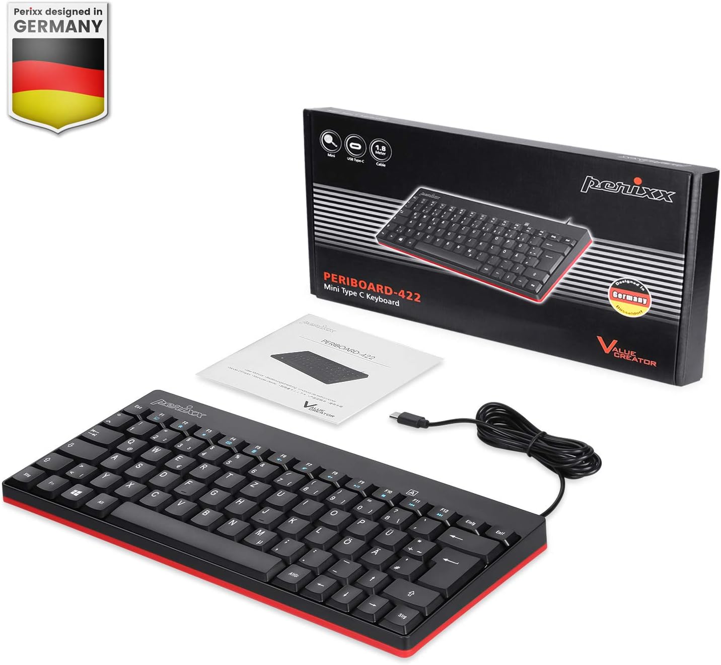 Thumbnail 5 de Perixx PERIBOARD-422 clavier mini USB C ⌚