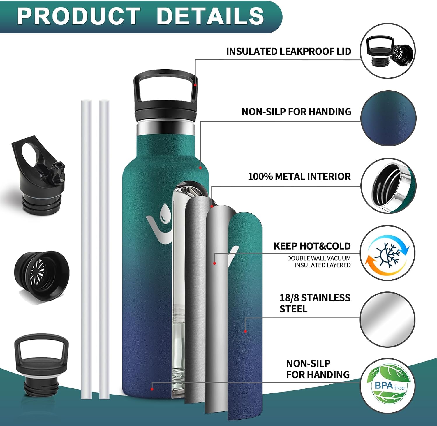Detalle 2 de Vikastar Bottiglia termica 500 ml