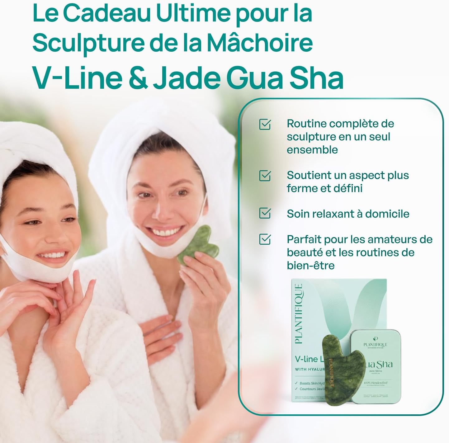 Thumbnail 6 de PLANTIFIQUE Double Menton Masque Visage V-Line – Gaine 5 Ceintures Hydratant et Raffermissant