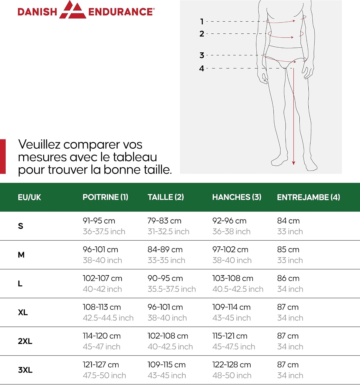Thumbnail 6 de DANISH ENDURANCE thermische merinoset voor heren, 250 g/m², isolerend