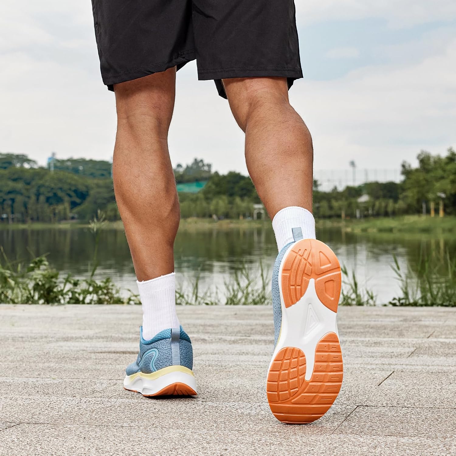Detalle 2 de FitVille scarpe running uomo a pianta larga con punta spaziosa e tomaia traspirante