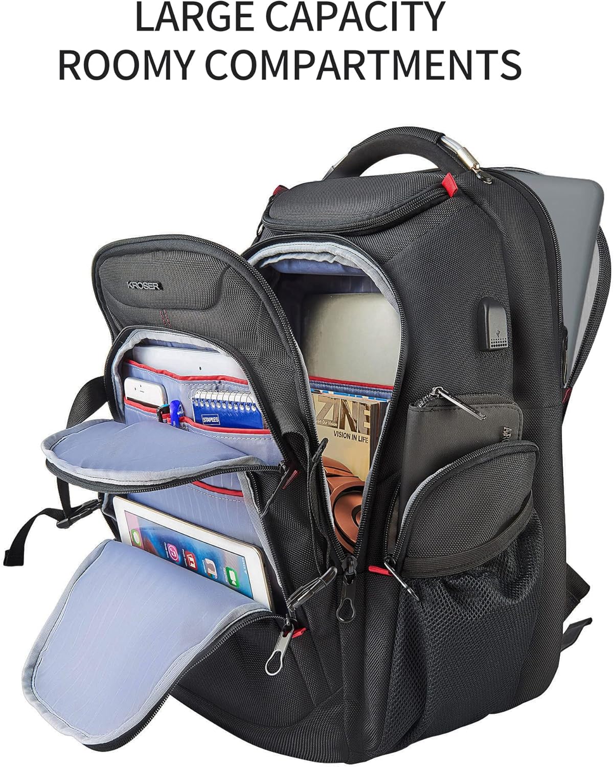 Thumbnail 4 de KROSER Travel Laptop Backpack 44L