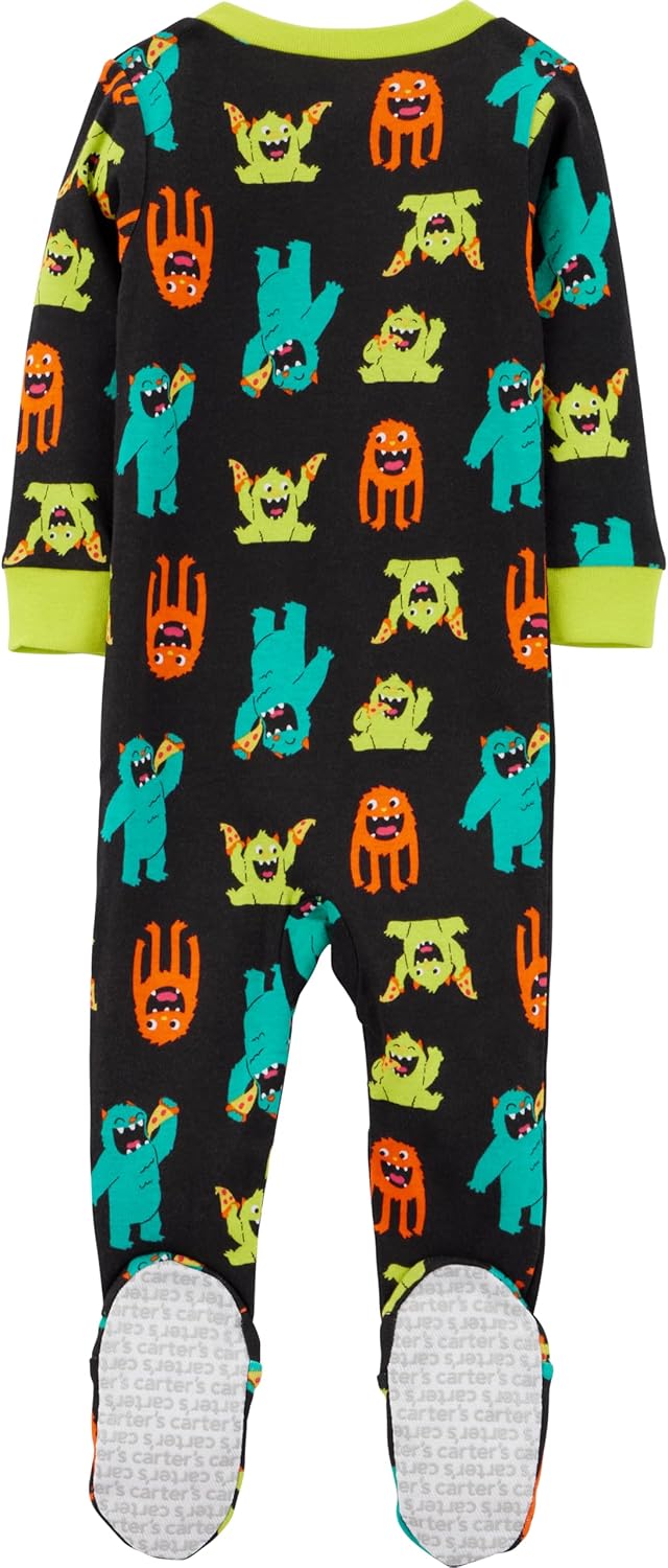 Detalle 2 de Simple Joys by Carter's 3-Pack Snug Fit Footed Pajamas for Babies