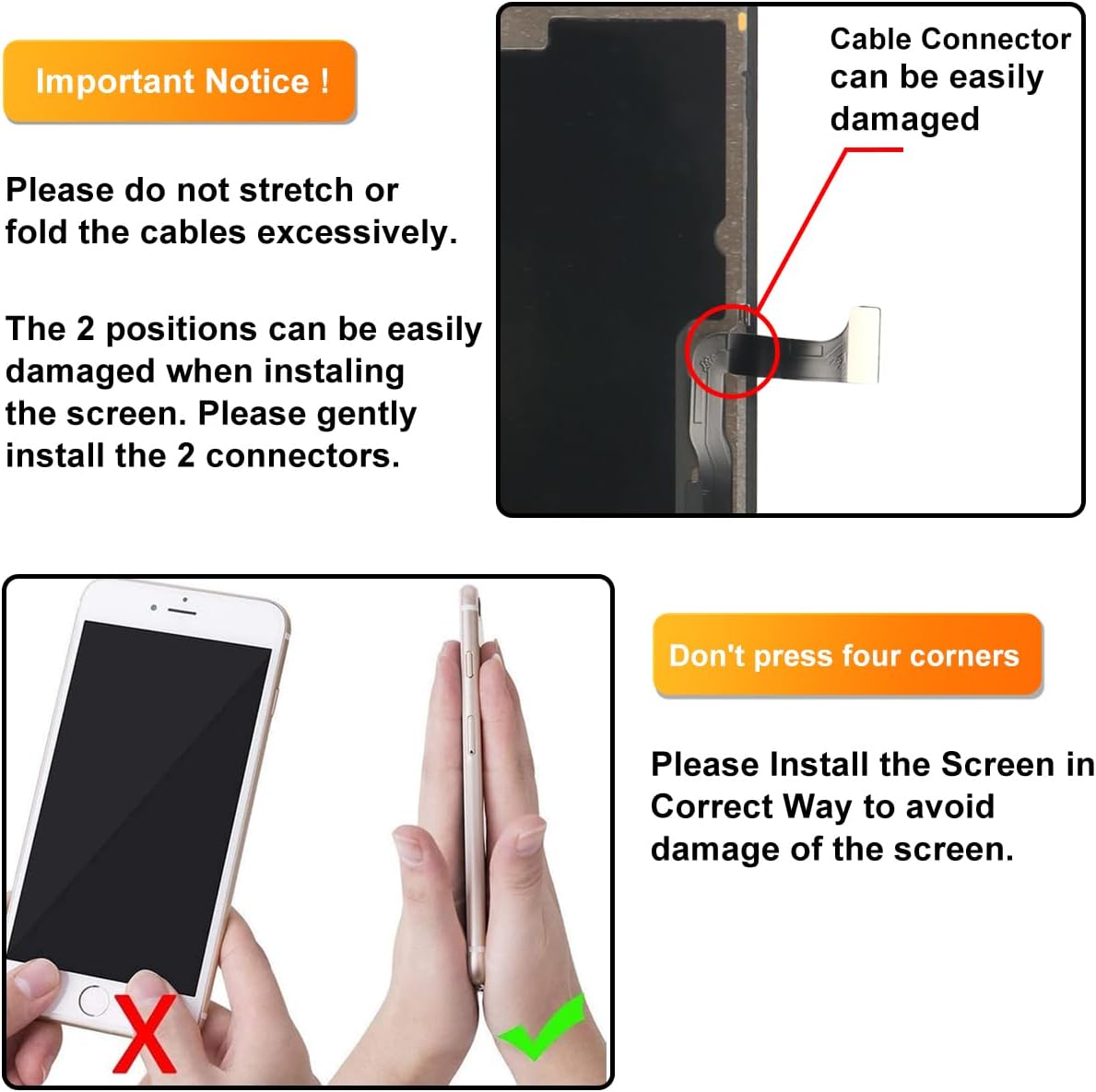 Detalle de LL TRADER iPhone 15 Pro Screen Replacement, 6.1-inch FHD Display