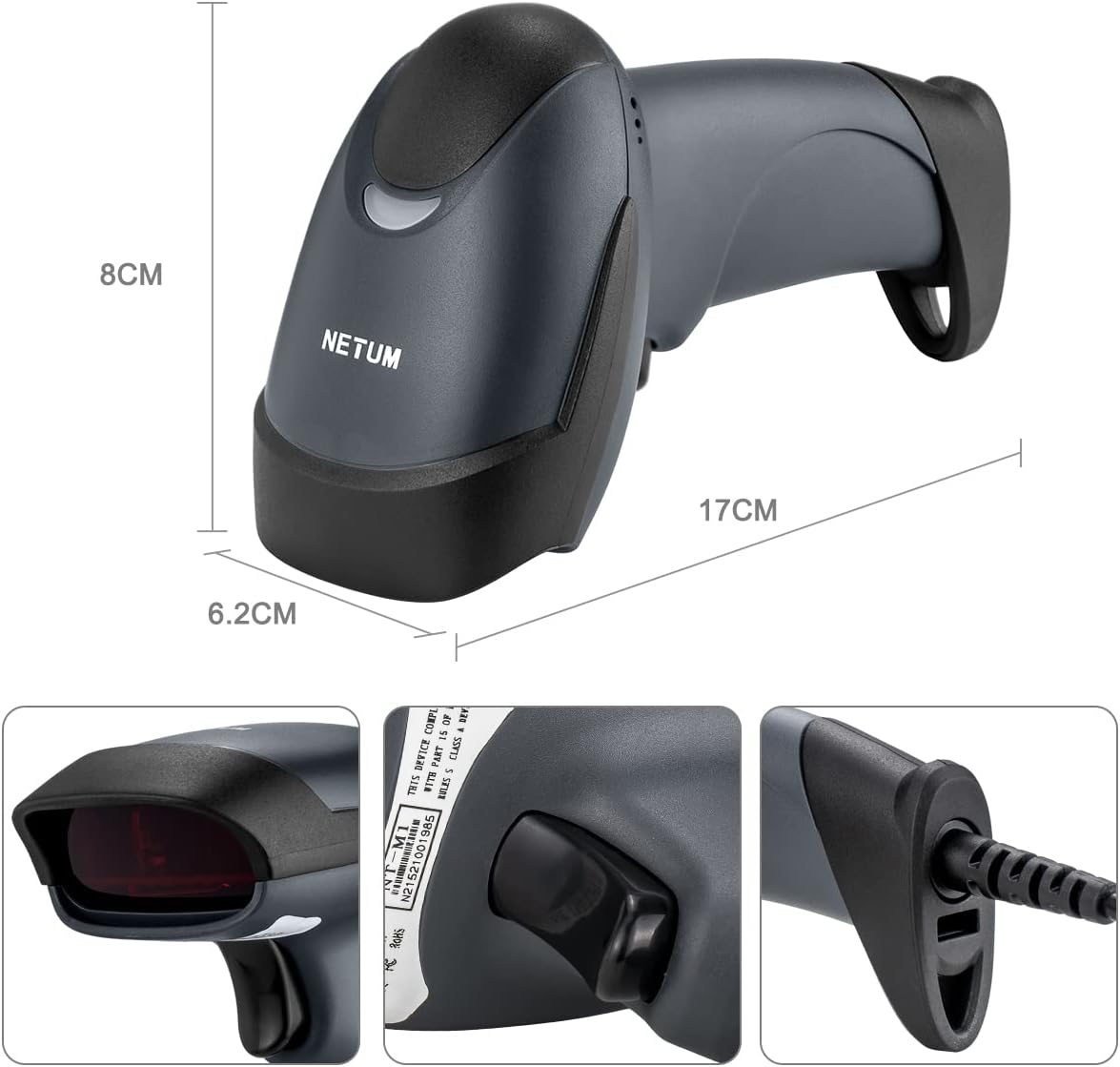 Thumbnail 6 de NETUM NT-M1 (NT-XLM1-0826) bekabelde 1D-laserscanner met USB