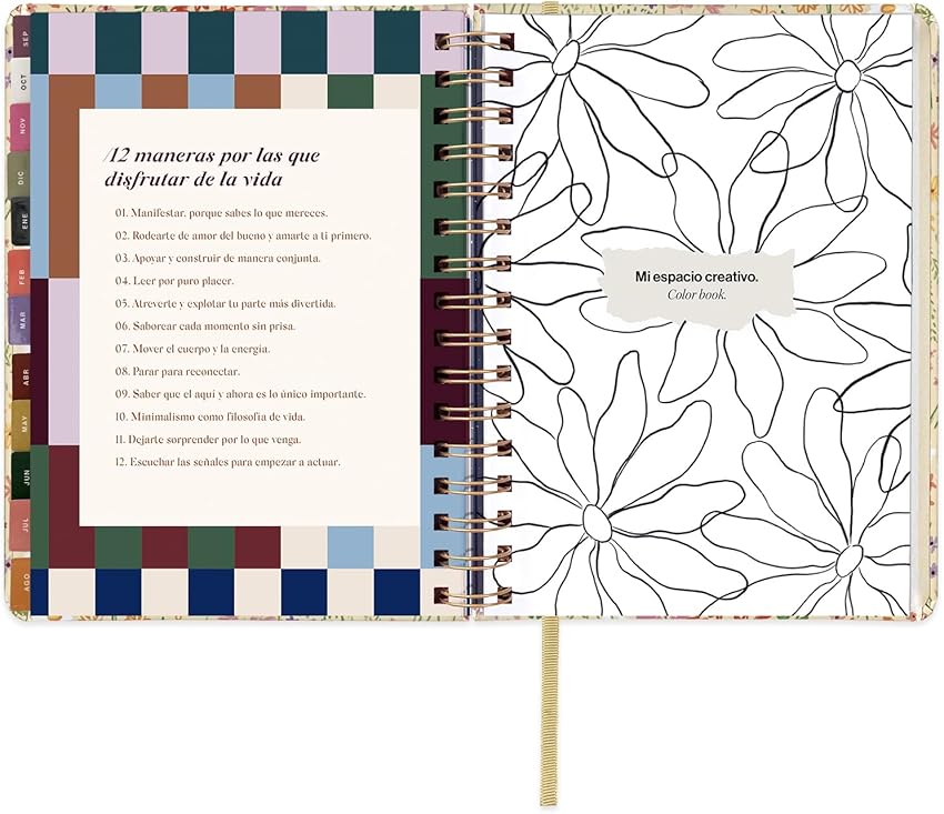 Thumbnail 6 de UO Agenda Escolar Bloom 2025-2026, tapa dura