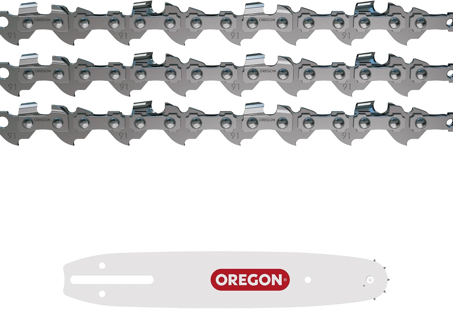 Detalle de Oregon Confezione da 3 Catene e Barra per Motosega Telescopica – 3/8" LP, 40 maglie, 25 cm