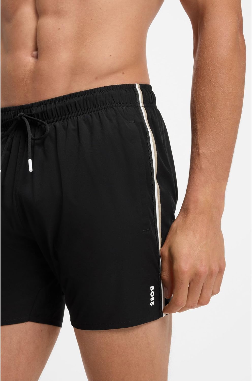 Detalle de BOSS Iconic Swim_Short heren zwemshort, zwart, XXL