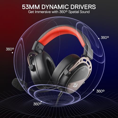 Detalle 2 de Redragon H730 – casque de jeu filaire avec son spatial 360° ⚙