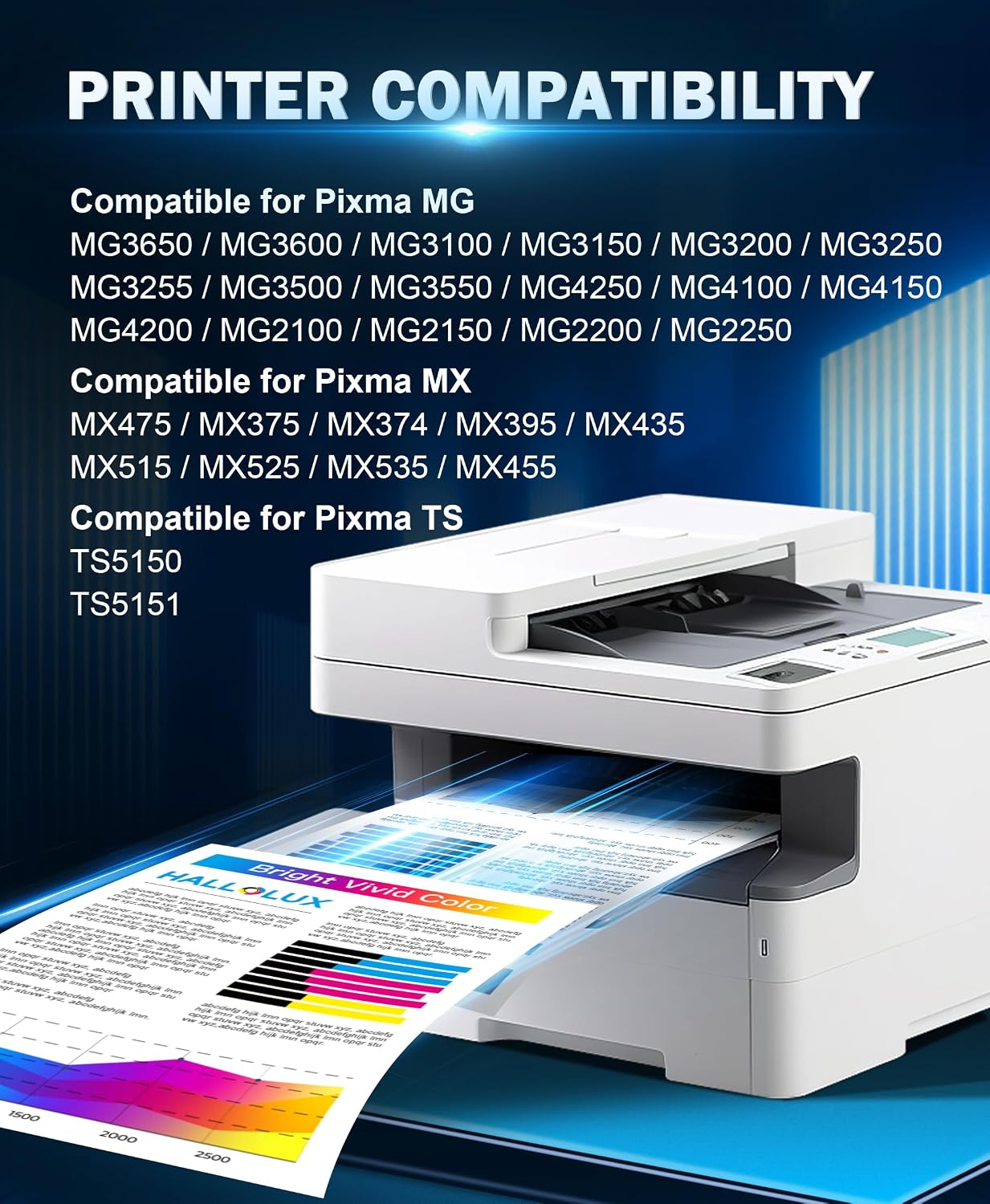 Detalle 2 de HALLOLUX 540XL/541XL Druckerpatronen für Canon 🖨