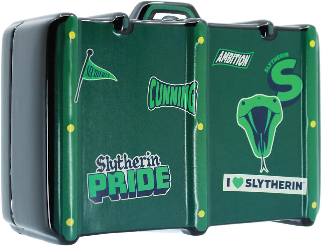 Detalle 2 de Enesco Slytherin Coin Bank, 4.5-Inch