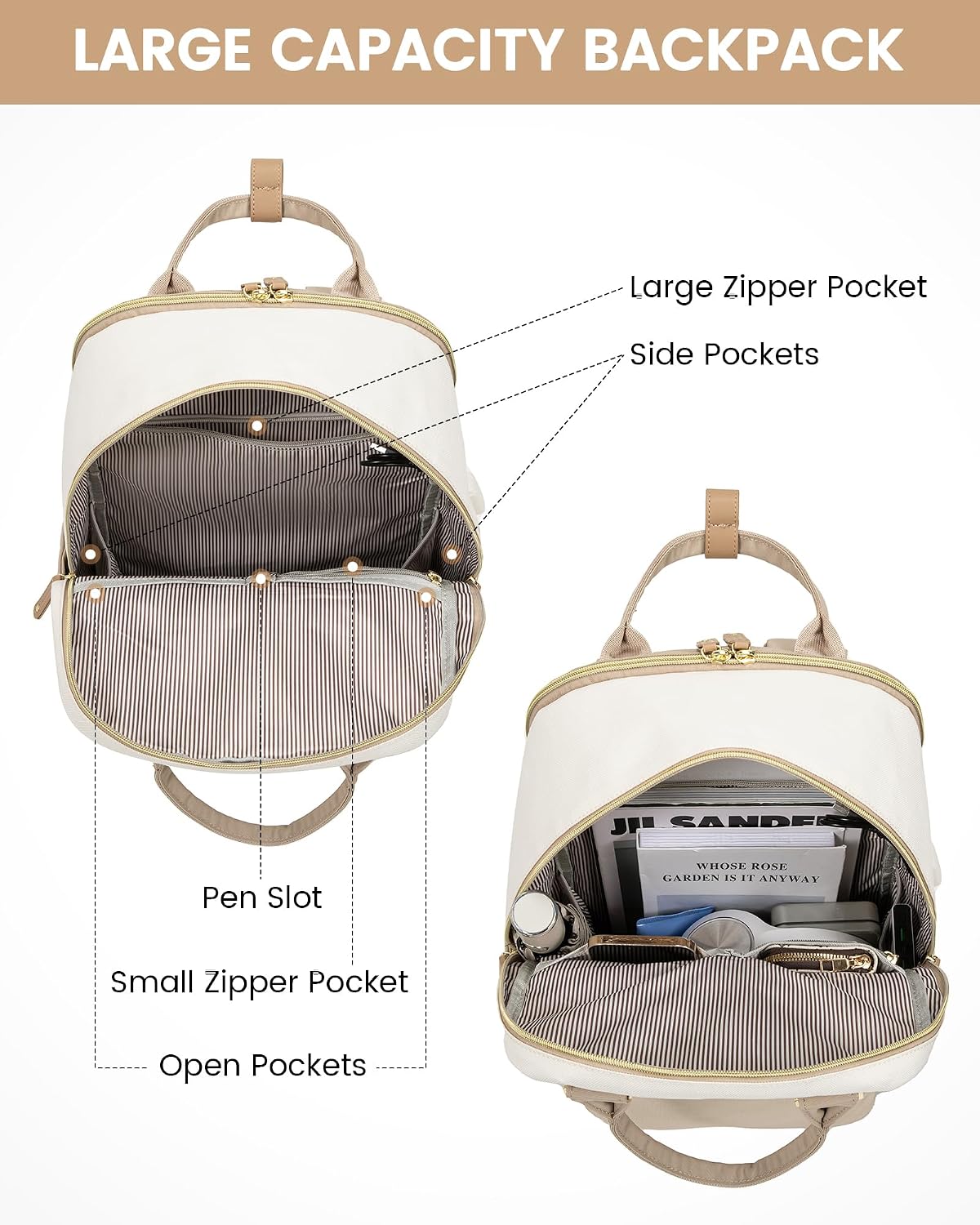 Detalle 2 de LOVEVOOK 15.6 Inch laptop backpack with USB port