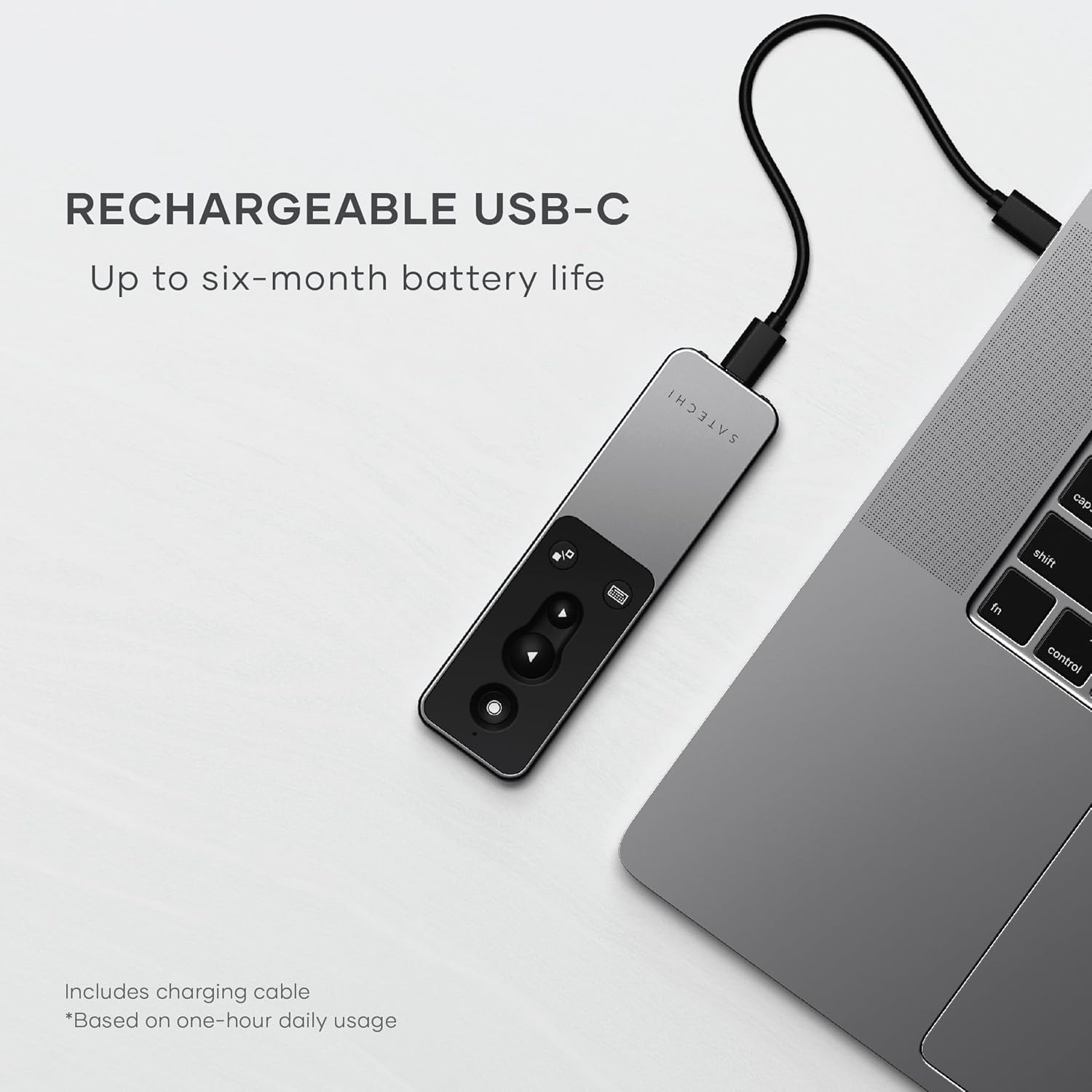 Detalle de SATECHI R2 Bluetooth Multimedia Remote – Presentation & Multimedia Control for Mac and iPad