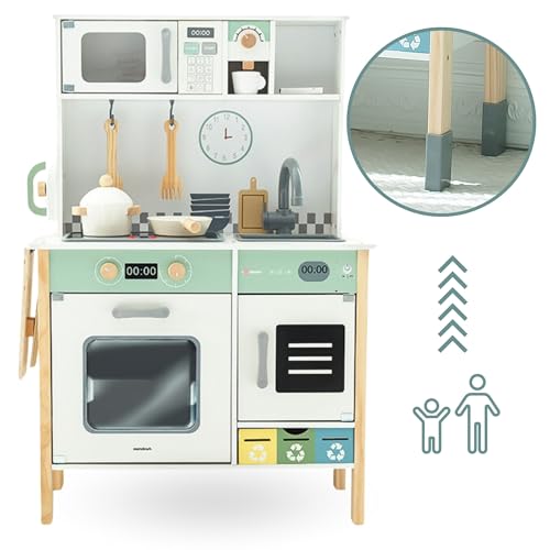 Thumbnail 5 de mamabrum Cocina de Juguete de Madera Montessori: cocinita evolutiva con luces, sonidos y accesorios educativos